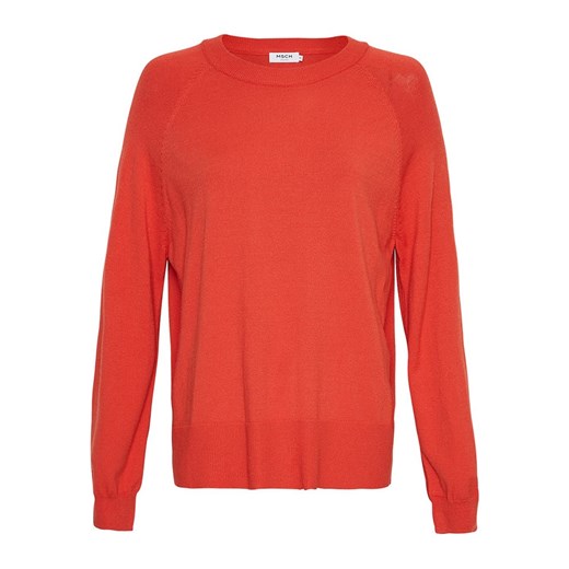 MOSS COPENHAGEN Sweter &quot;Neila Rachelle&quot; w kolorze beżowo-czerwonym ze sklepu Limango Polska w kategorii Swetry damskie - zdjęcie 178124238