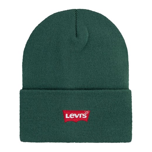Levi&apos;s Kids Czapka beanie w kolorze ciemnozielonym ze sklepu Limango Polska w kategorii Czapki dziecięce - zdjęcie 178124646