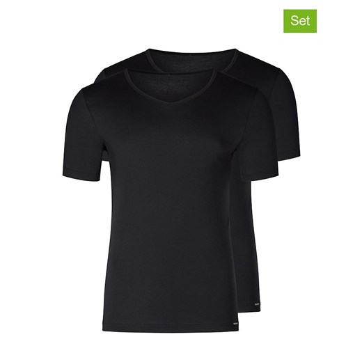 Skiny Koszulki (2 szt.) w kolorze czarnym ze sklepu Limango Polska w kategorii T-shirty męskie - zdjęcie 178124957