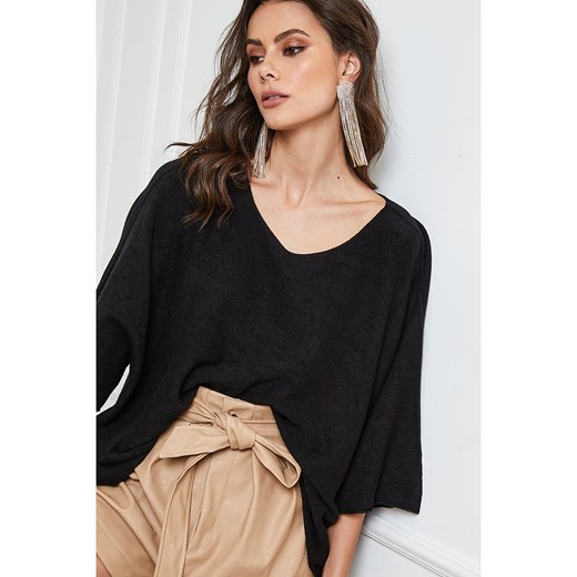 Joséfine Sweter &quot;Lecce&quot; w kolorze czarnym Joséfine L Limango Polska wyprzedaż
