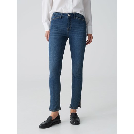 OPUS Dżinsy &quot;Elma&quot; - Slim fit - w kolorze niebieskim Opus 40/L28 Limango Polska wyprzedaż