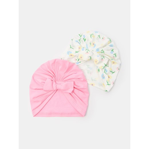 Sinsay - Czapka 2 pack - kremowy Sinsay L Sinsay