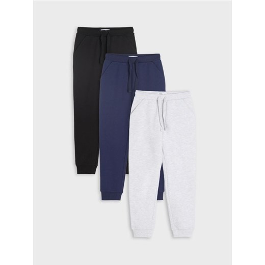 Sinsay - Spodnie dresowe jogger 3 pack - czarny ze sklepu Sinsay w kategorii Spodnie chłopięce - zdjęcie 178134057