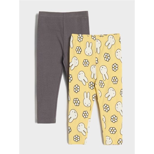 Sinsay - Legginsy Miffy 2 pack - żółty ze sklepu Sinsay w kategorii Odzież dla niemowląt - zdjęcie 178134105