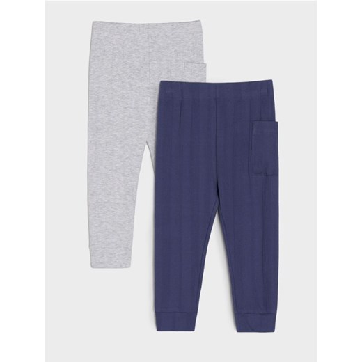Sinsay - Legginsy 2 pack - granatowy ze sklepu Sinsay w kategorii Spodnie i półśpiochy - zdjęcie 178134168