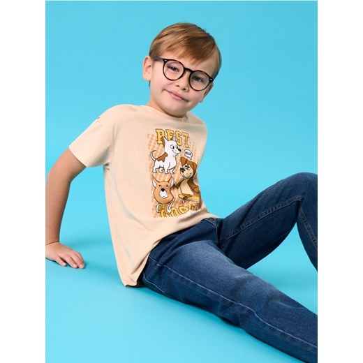 Sinsay - Jeansy Relaxed Tapered Fit - granatowy ze sklepu Sinsay w kategorii Spodnie chłopięce - zdjęcie 178134246