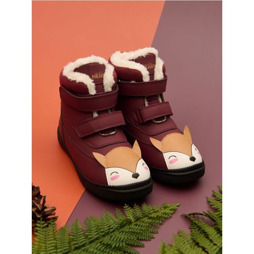 Sinsay - Buty za kostkę - fioletowy ze sklepu Sinsay w kategorii Buty zimowe dziecięce - zdjęcie 178134849