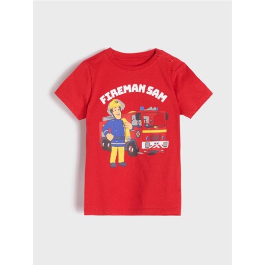 Sinsay - Koszulka Strażak Sam - czerwony ze sklepu Sinsay w kategorii T-shirty chłopięce - zdjęcie 178134908