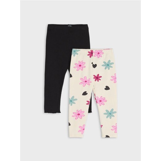 Sinsay - Legginsy 2 pack - kremowy ze sklepu Sinsay w kategorii Spodnie i półśpiochy - zdjęcie 178135168