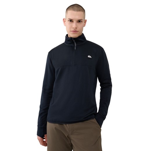 Męski polar nierozpinany bez kaptura Quiksilver Step Point HZ Fleece - szary ze sklepu Sportstylestory.com w kategorii Bluzy męskie - zdjęcie 178135489