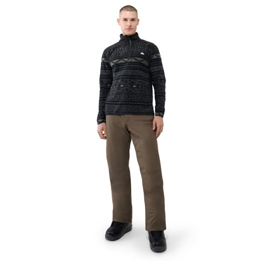 Męski polar nierozpinany bez kaptura Quicksilver Aker HZ Fleece - czarny Quiksilver S okazyjna cena Sportstylestory.com