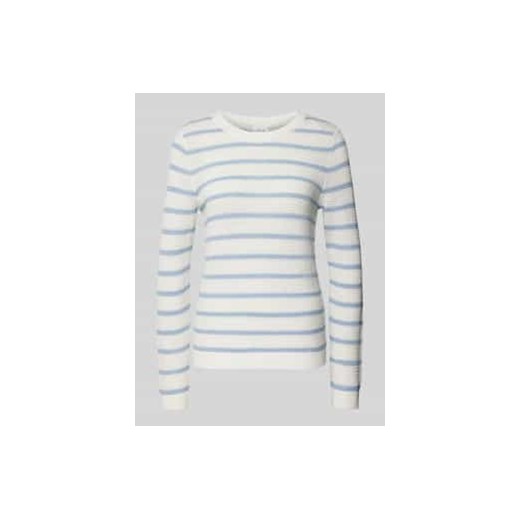 Sweter z dzianiny z prążkowanymi wykończeniami ze sklepu Peek&Cloppenburg  w kategorii Swetry damskie - zdjęcie 178135809