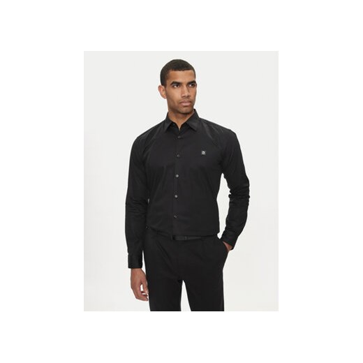 Hugo Koszula Ermo 50505315 Czarny Slim Fit ze sklepu MODIVO w kategorii Koszule męskie - zdjęcie 178136528
