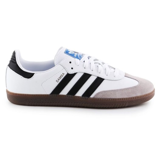 Buty lifestylowe Adidas Samba Og M B75806 białe ze sklepu ButyModne.pl w kategorii Buty sportowe męskie - zdjęcie 178137286