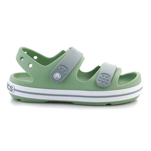 Sandały Crocs Crocband Cruiser Sandal 209423-3WD zielone ze sklepu ButyModne.pl w kategorii Sandały dziecięce - zdjęcie 178137408
