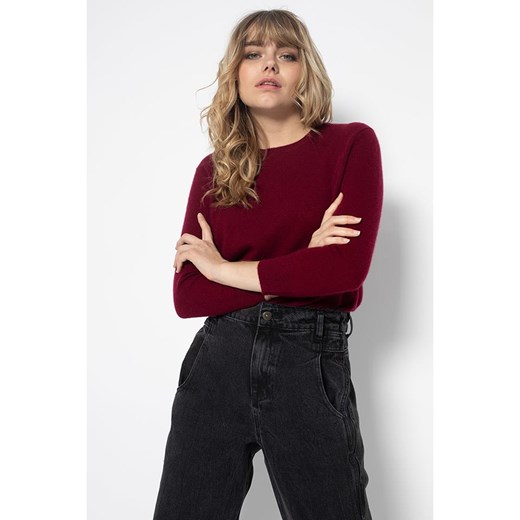 Perfect Cashmere Kaszmirowy sweter &quot;Vanessa&quot; w kolorze ciemnoczerwonym Perfect Cashmere S wyprzedaż Limango Polska