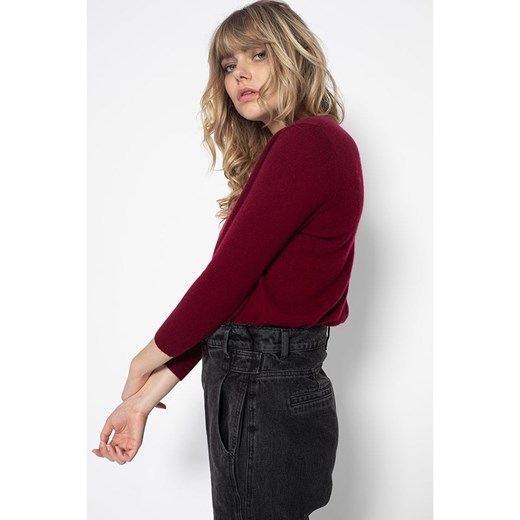 Perfect Cashmere Kaszmirowy sweter &quot;Vanessa&quot; w kolorze ciemnoczerwonym Perfect Cashmere XXL okazyjna cena Limango Polska
