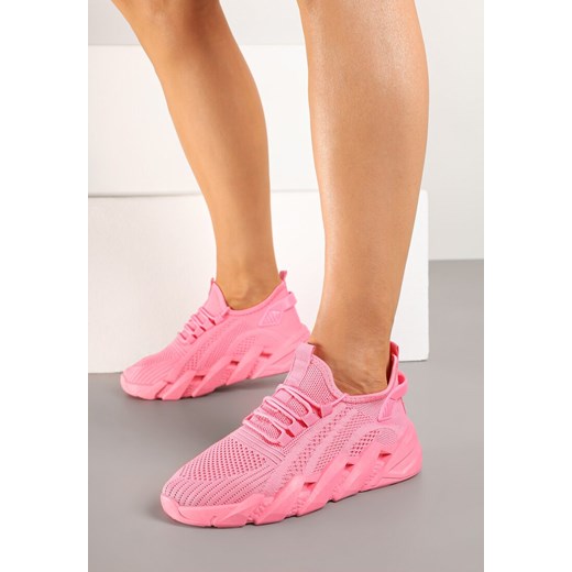 Różowe Sneakersy na Tłoczonej Platformie Tatilora ze sklepu renee.pl w kategorii Buty sportowe damskie - zdjęcie 178139448