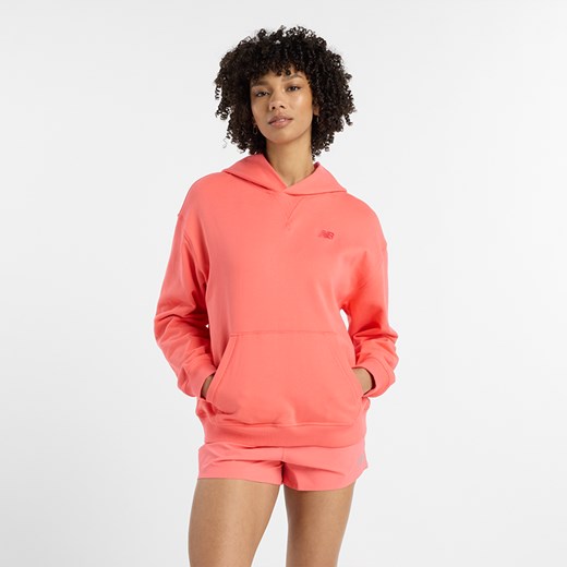 Bluza damska New Balance WT41537DTR – pomarańczowa ze sklepu New Balance Poland w kategorii Bluzy damskie - zdjęcie 178140029