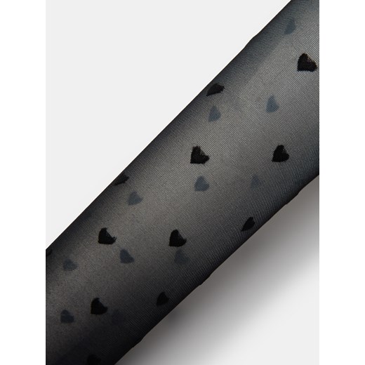 Sinsay - Rajstopy 20 DEN w serduszka - czarny Sinsay 3 Sinsay