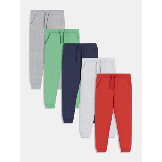 Sinsay - Spodnie dresowe 5 pack - czerwony ze sklepu Sinsay w kategorii Spodnie chłopięce - zdjęcie 178141439