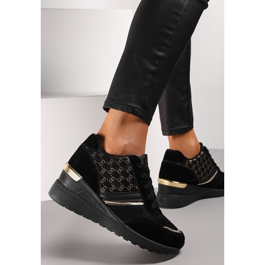 Czarne Sneakersy Anatachus ze sklepu renee.pl w kategorii Buty sportowe damskie - zdjęcie 178141696