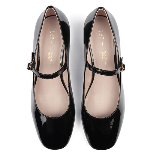 loft37 Skórzane czółenka &quot;Fall In Love&quot; w kolorze czarnym Loft37 38 okazyjna cena Limango Polska