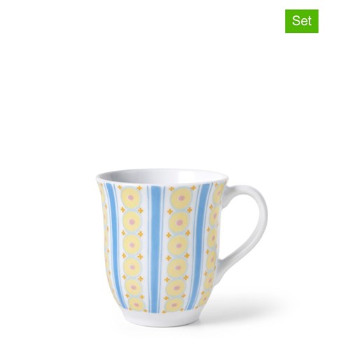Rosendahl Kubki (2 szt.) &quot;Eva&quot; w kolorze białym ze wzorem - 350 ml ze sklepu Limango Polska w kategorii Kubki - zdjęcie 178143149