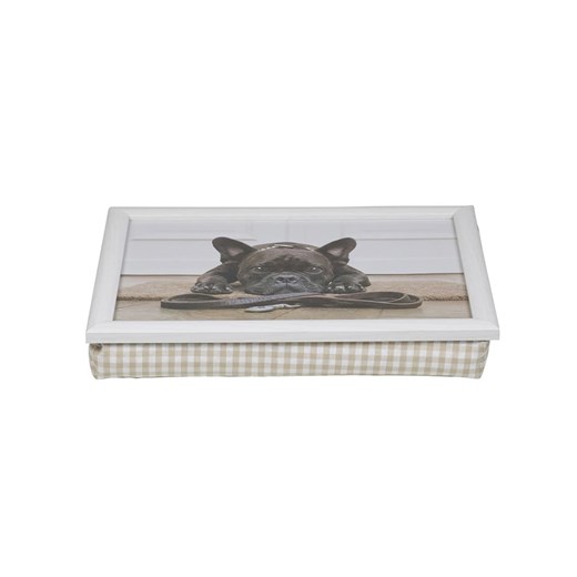 Mars &amp; More Taca &quot;French Bulldog&quot; w kolorze białym - 43 x 43 cm ze sklepu Limango Polska w kategorii Tace - zdjęcie 178143219