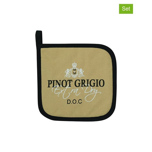 Mars &amp; More Łapki kuchenne (2 szt.) &quot;Pinot Grigio&quot; w kolorze beżowym - 20 x 29 cm ze sklepu Limango Polska w kategorii Tekstylia kuchenne - zdjęcie 178143256
