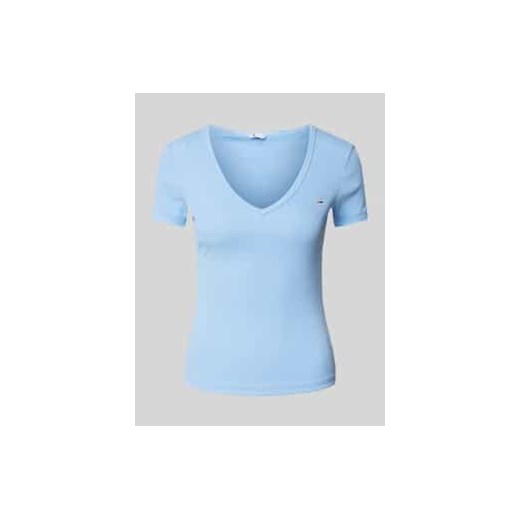 T-shirt z wyhaftowanym logo ze sklepu Peek&Cloppenburg  w kategorii Bluzki damskie - zdjęcie 178143435