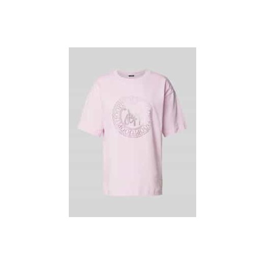 T-shirt z detalami z logo model ‘Teggi’ ze sklepu Peek&Cloppenburg  w kategorii Bluzki damskie - zdjęcie 178145177