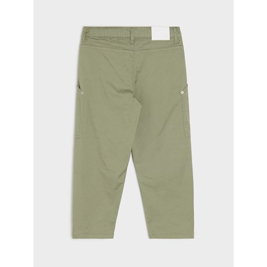 Sinsay - Jeansy pull on z naszywanymi kieszeniami - zielony Sinsay 134 Sinsay