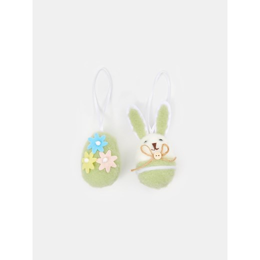 Sinsay - Ozdoba wielkanocna w kształcie zajączka - zielony Sinsay One Size Sinsay