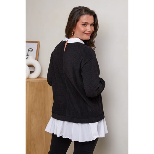 Curvy Lady Sweter w kolorze czarnym Curvy Lady 48/50 Limango Polska promocja