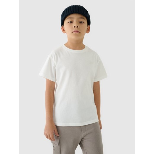 Dziecięcy t-shirt basic (2-pack) 4F 4FJRAW24TTSHU2562 - multikolor ze sklepu Sportstylestory.com w kategorii T-shirty chłopięce - zdjęcie 178152107