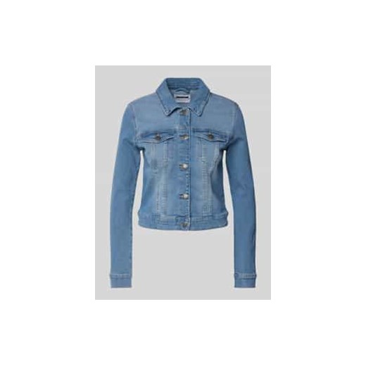 Kurtka jeansowa z kieszeniami z patką na piersi model ‘DEBRA’ ze sklepu Peek&Cloppenburg  w kategorii Kurtki damskie - zdjęcie 178152276