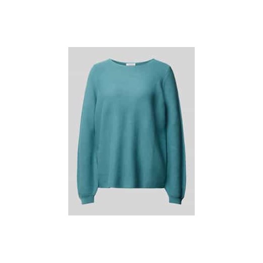 Sweter z dzianiny z okrągłym dekoltem ze sklepu Peek&Cloppenburg  w kategorii Swetry damskie - zdjęcie 178152317