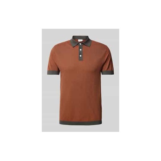 Koszulka polo o kroju slim fit z listwą guzikową ze sklepu Peek&Cloppenburg  w kategorii T-shirty męskie - zdjęcie 178152385