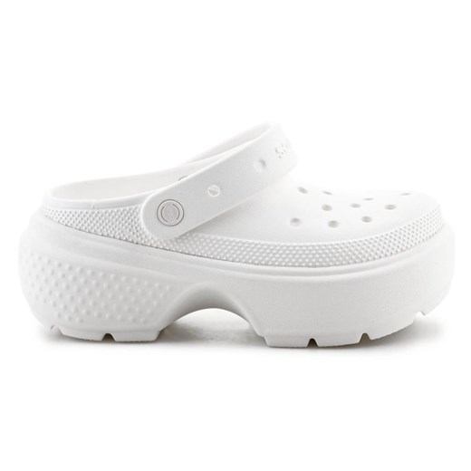 Klapki Crocs Stomp Clog 209347-0WV białe ze sklepu ButyModne.pl w kategorii Klapki damskie - zdjęcie 178152955