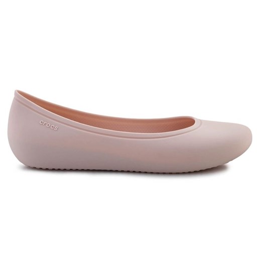 Buty Crocs Brooklyn Flat 209384-6UR różowe ze sklepu ButyModne.pl w kategorii Balerinki - zdjęcie 178152959
