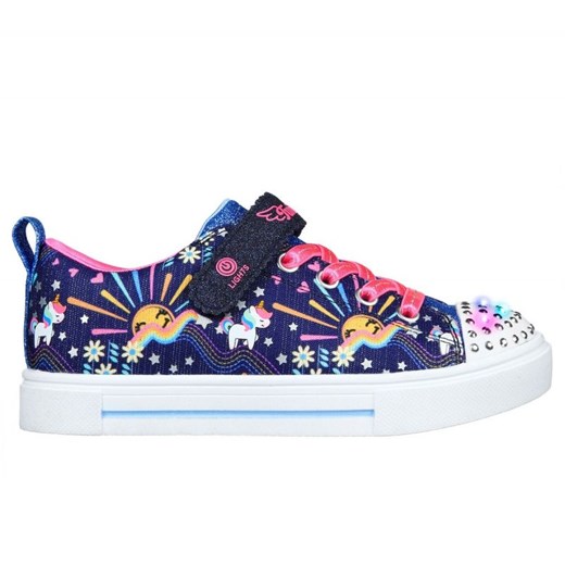 Buty Skechers Unicorn Sunshine 314802L Nvmt niebieskie ze sklepu ButyModne.pl w kategorii Trampki dziecięce - zdjęcie 178152965