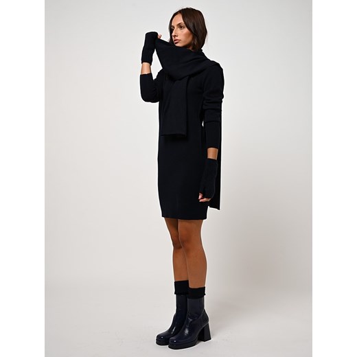 AUTHENTIC CASHMERE Kaszmirowa sukienka &quot;Armet&quot; w kolorze granatowym ze sklepu Limango Polska w kategorii Sukienki - zdjęcie 178154865