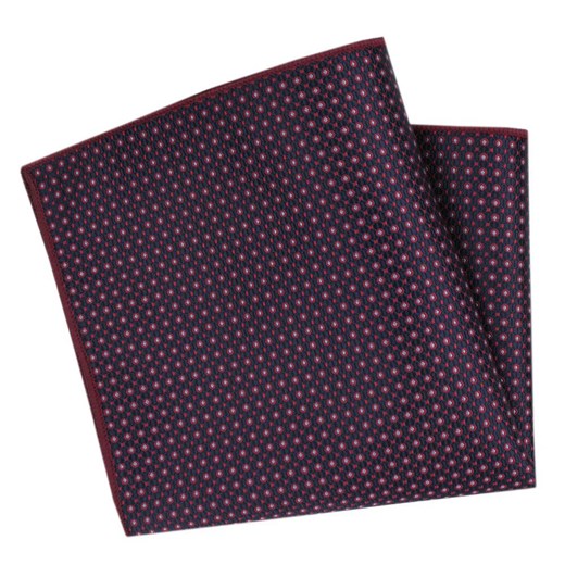 Męska, Elegancka Poszetka - Alties - Drobny Wzór Geometryczny POSZALTTANIA0810 ze sklepu JegoSzafa.pl w kategorii Poszetki i butonierki - zdjęcie 178156108