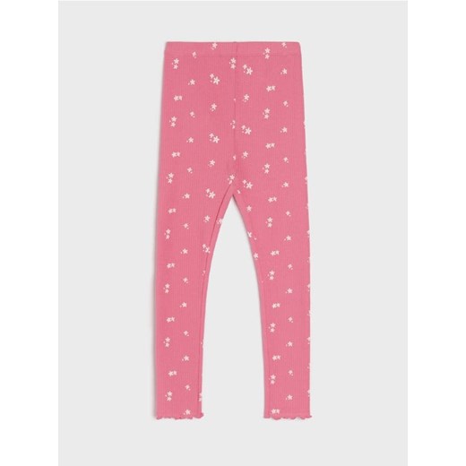Sinsay - Legginsy z prążkowanej dzianiny - fioletowy Sinsay 122 Sinsay