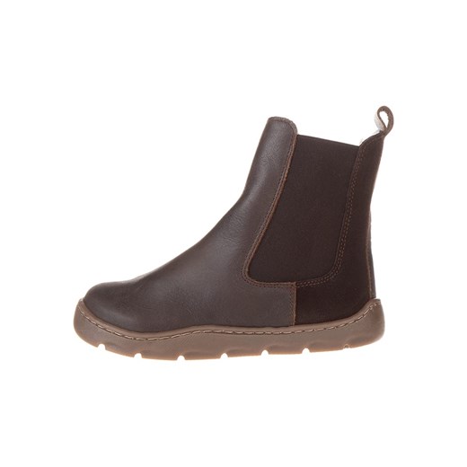 POM POM Skórzane buty w kolorze brązowym do chodzenia na boso ze sklepu Limango Polska w kategorii Buty zimowe dziecięce - zdjęcie 178157186