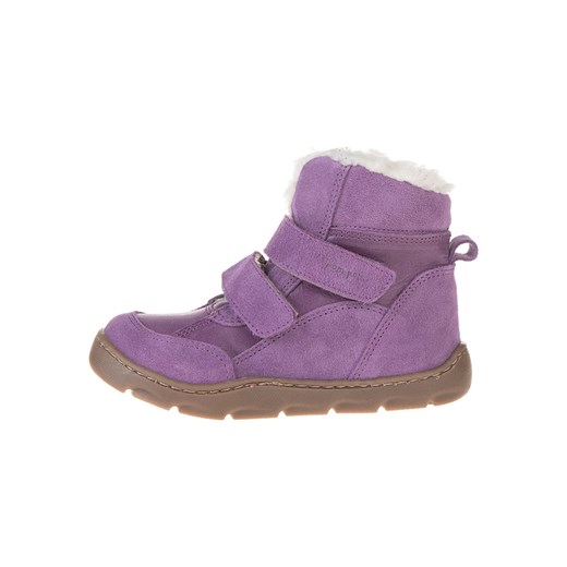 POM POM Skórzane buty w kolorze fioletowym do chodzenia na boso ze sklepu Limango Polska w kategorii Buty zimowe dziecięce - zdjęcie 178157196