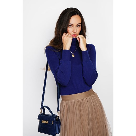 ASSUILI Kaszmirowy sweter w kolorze granatowym 42 okazja Limango Polska