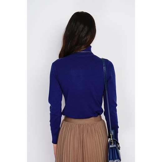 ASSUILI Kaszmirowy sweter w kolorze granatowym 40 promocja Limango Polska