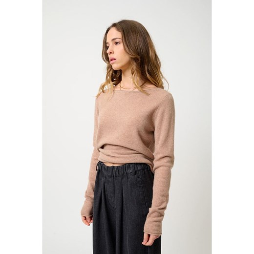 AUTHENTIC CASHMERE Kaszmirowy sweter &quot;Criou&quot; w kolorze beżowym ze sklepu Limango Polska w kategorii Swetry damskie - zdjęcie 178158425